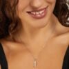 Collana Donna Fantasia Stroili In Argento 925 E 3 Zirconi Bianchi 2 Verre Gioielli - l'istituzione del gioiello