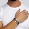 Bracciale Uomo Boccadamo Man In Acciaio Con Pvd Nero E Zirconi 5 - Verre Gioielli Bracciale Uomo Boccadamo Man In Acciaio Con Pvd Nero E Zirconi 1 Verre Gioielli - l'istituzione del gioiello