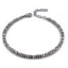 Bracciale Uomo Boccadamo Man In Acciaio Con Ematite Grigia