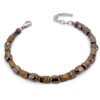 Bracciale Uomo Boccadamo Man In Acciaio E Pvd Marrone 1 - Verre Gioielli Bracciale Uomo Boccadamo Man In Acciaio E Pvd Marrone