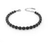 Bracciale Uomo Boccadamo Man In Acciaio Con Sfere Di Agata Nera 1 - Verre Gioielli Bracciale Uomo Boccadamo Man In Acciaio Con Sfere Di Agata Nera