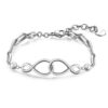 Bracciale Donna Brosway In Acciaio E Cristalli Con Infinito