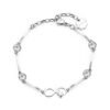Bracciale Donna Brosway In Acciaio Con Infinito E Cristalli Swarovsky