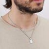 Collana Uomo Brosway In Acciaio Con Piastra 1 Verre Gioielli - l'istituzione del gioiello