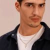 Collana Uomo Brosway In Acciaio Dorato Con Croce Pendente 1 Verre Gioielli - l'istituzione del gioiello