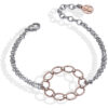 Bracciale Donna Boccadamo In Bronzo Multicolor Con Cristalli Bianchi