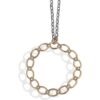Collana Donna Boccadamo In Bronzo Rosato Con Pendente Circolare E Cristalli Bianchi 2 - Verre Gioielli Collana Donna Boccadamo In Bronzo Rosato Con Pendente Circolare E Cristalli Bianchi
