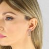 Orecchini Donna Boccadamo In Bronzo Rosato Con Cristalli Acquamarina E Bianchi 1 Verre Gioielli - l'istituzione del gioiello