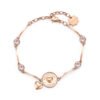 Bracciale Donna Brosway In Acciaio Rosato Con Cuore Pendente E Cristalli Swarovsky 1 - Verre Gioielli Bracciale Donna Brosway In Acciaio Rosato Con Cuore Pendente E Cristalli Swarovsky