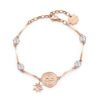 Bracciale Donna Brosway In Acciaio Rosato Con Cristalli E Infinito Pendente E Rosa Dei Venti 2 - Verre Gioielli Bracciale Donna Brosway In Acciaio Rosato Con Cristalli E Infinito Pendente E Rosa Dei Venti