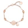 Bracciale Donna Brosway In Acciaio Rosato Con Cristalli E Infinito Pendente E Rosa Dei Venti 1 Verre Gioielli - l'istituzione del gioiello