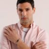 Bracciale Uomo Brosway A Catena Groumette In Acciaio E Cubic Zirconia Neri 1 Verre Gioielli - l'istituzione del gioiello