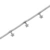 Bracciale Tennis Mya Boccadamo Donna In Acciaio Con Cristalli Bianchi E Charm A Stelle 1 Verre Gioielli - l'istituzione del gioiello