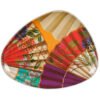 Set 6 Piatti Piani Baci Milano In Melamina Multicolor Ventagli