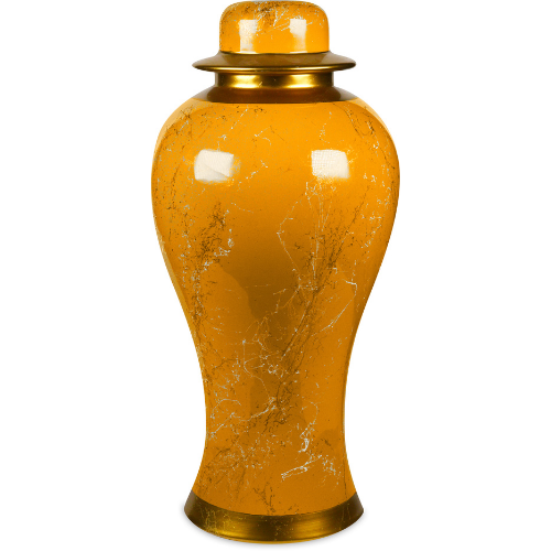 Vaso Baci Milano In Porcellana Gialla