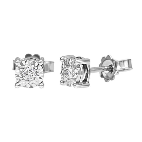 Orecchini Donna Bliss Punto Luce In Oro Bianco 18 Kt E Diamanti 0.05 Ct 3 - Verre Gioielli Orecchini Donna Bliss Punto Luce In Oro Bianco 18 Kt E Diamanti 0.05 Ct