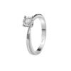 Anello Donna Bliss Solitario In Oro Bianco 18 Kt E Diamanti 0.03 Ct 2 - Verre Gioielli Anello Donna Bliss Solitario In Oro Bianco 18 Kt E Diamanti 0.03 Ct