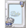 Cornice Portafoto Valenti Baby Celeste In Argento 925 Con Orsetto