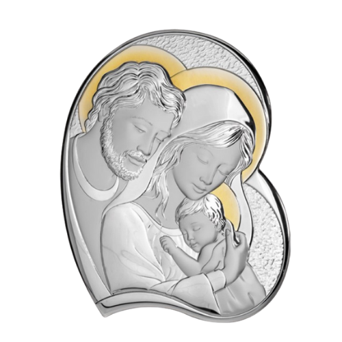 Sacra Famiglia Atelier In Argento 925 E Dettagli Dorati 3 - Verre Gioielli Sacra Famiglia Atelier In Argento 925 E Dettagli Dorati