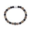 Bracciale Uomo Luca Barra Con Pietre Multicolor