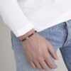 Bracciale Uomo Luca Barra In Acciaio Con Pietre Nere 6 - Verre Gioielli Bracciale Uomo Luca Barra In Acciaio Con Pietre Nere 2 Verre Gioielli - l'istituzione del gioiello