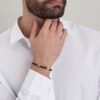 Bracciale Uomo Luca Barra In Acciaio Dorato Con Pietre Nere 6 - Verre Gioielli Bracciale Uomo Luca Barra In Acciaio Dorato Con Pietre Nere 2 Verre Gioielli - l'istituzione del gioiello
