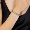 Bracciale Donna Luca Barra In Acciaio Triplo Filo 1 Verre Gioielli - l'istituzione del gioiello