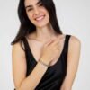 Bracciale Donna Luca Barra In Acciaio Triplo Filo 3 Verre Gioielli - l'istituzione del gioiello