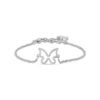 Bracciale Donna Luca Barra In Acciaio Con Farfalla