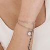 Bracciale Donna Luca Barra In Acciaio Con Sole E Cristalli Bianchi 3 Verre Gioielli - l'istituzione del gioiello