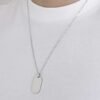 Collana Uomo Luca Barra In Acciaio Con Piastra Militare 5 - Verre Gioielli Collana Uomo Luca Barra In Acciaio Con Piastra Militare 1 Verre Gioielli - l'istituzione del gioiello