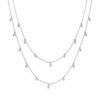 Collana Donna Luca Barra In Acciaio Con Cristalli Bianchi 1 - Verre Gioielli Collana Donna Luca Barra In Acciaio Con Cristalli Bianchi