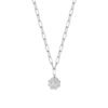 Collana Donna Luca Barra In Acciaio Con Quadrifoglio E Cristalli Bianchi 1 - Verre Gioielli Collana Donna Luca Barra In Acciaio Con Quadrifoglio E Cristalli Bianchi