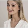 Collana Donna Luca Barra In Acciaio A Doppia Trama 1 Verre Gioielli - l'istituzione del gioiello