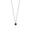 Collana Donna Luca Barra In Acciaio Con Cristallo Blu