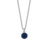 Collana Donna Luca Barra In Acciaio Con Cristallo Blu 3 Verre Gioielli - l'istituzione del gioiello