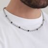 Collana Uomo Luca Barra In Acciaio Con Elementi Neri 7 - Verre Gioielli Collana Uomo Luca Barra In Acciaio Con Elementi Neri 3 Verre Gioielli - l'istituzione del gioiello
