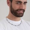 Collana Uomo Luca Barra In Acciaio Con Elementi Neri 6 - Verre Gioielli Collana Uomo Luca Barra In Acciaio Con Elementi Neri 2 Verre Gioielli - l'istituzione del gioiello