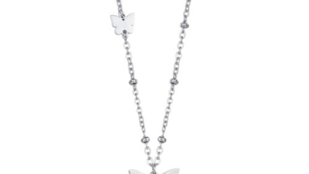 TseenYi Stratificato Mini Farfalla Collana