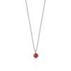 Collana Donna Luca Barra In Acciaio Con Cristallo Rosso