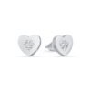 Orecchini Donna Luca Barra In Acciaio A Cuore Con Cristalli Bianchi 2 - Verre Gioielli Orecchini Donna Luca Barra In Acciaio A Cuore Con Cristalli Bianchi