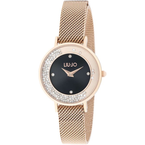 Orologio Donna Liu Jo In Acciaio Rosato E Cristalli Solo Tempo Al Quarzo 3 - Verre Gioielli Orologio Donna Liu Jo In Acciaio Rosato E Cristalli Solo Tempo Al Quarzo