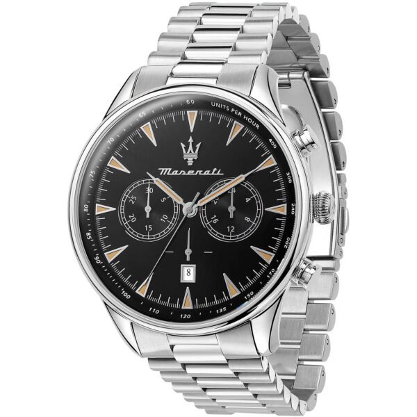 Orologio Uomo Maserati Cronografo Al Quarzo In Acciaio 3 - Verre Gioielli Orologio Uomo Maserati Cronografo Al Quarzo In Acciaio