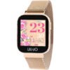 Smartwatch Donna Liu Jo Energy In Acciaio Rosato E Zirconi 2 - Verre Gioielli Smartwatch Donna Liu Jo Energy In Acciaio Rosato E Zirconi
