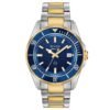 Orologio Uomo Bulova In Acciaio Bicolore Solo Tempo Al Quarzo 1 - Verre Gioielli Orologio Uomo Bulova In Acciaio Bicolore Solo Tempo Al Quarzo