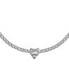 Collana Donna Luca Barra Con Cristalli Bianchi E Cuore 5 - Verre Gioielli Collana Donna Luca Barra Con Cristalli Bianchi E Cuore 1 Verre Gioielli - l'istituzione del gioiello