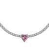 Collana Donna Luca Barra Con Cristalli Bianchi E Cuore Con Cristallo Rosa 5 - Verre Gioielli Collana Donna Luca Barra Con Cristalli Bianchi E Cuore Con Cristallo Rosa 1 Verre Gioielli - l'istituzione del gioiello