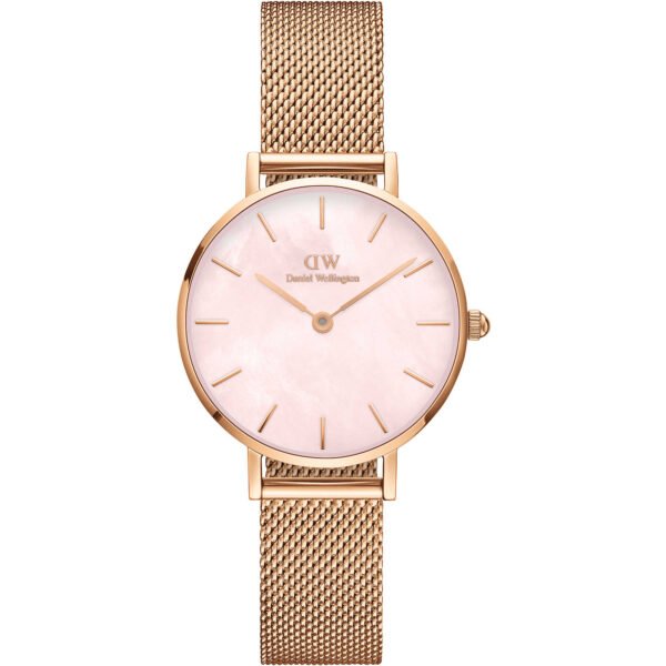 Orologio Daniel Wellington Donna Petite Melrose Pearl In Acciaio Rosato 3 - Verre Gioielli Orologio Daniel Wellington Donna Petite Melrose Pearl In Acciaio Rosato