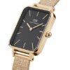 Orologio Daniel Wellington Donna Quadro Pressed Evergold In Acciaio Dorato 1 Verre Gioielli - l'istituzione del gioiello