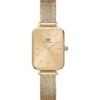 Orologio Daniel Wellington Donna Quadro Pressed Unitone In Acciaio Dorato 2 - Verre Gioielli Orologio Daniel Wellington Donna Quadro Pressed Unitone In Acciaio Dorato